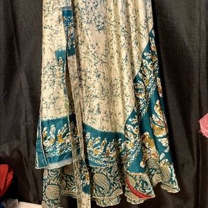 Sari wraparound skirt